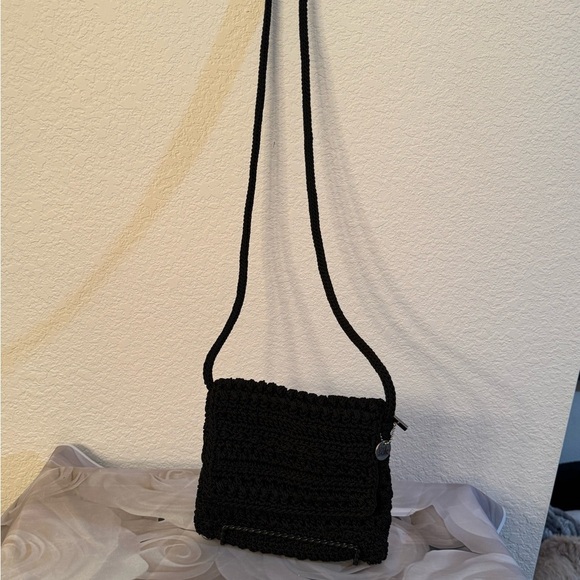 - The Sak Women's Black Crochet Crossbody Bag with Zip Closure - Picture 1 of 13